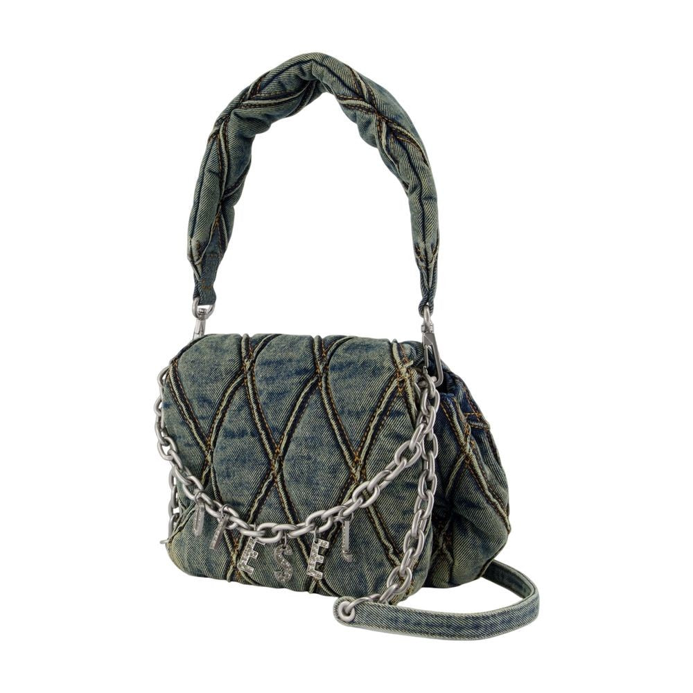 Diesel Char- D Small Shoulder Bag - Cotton - Blue