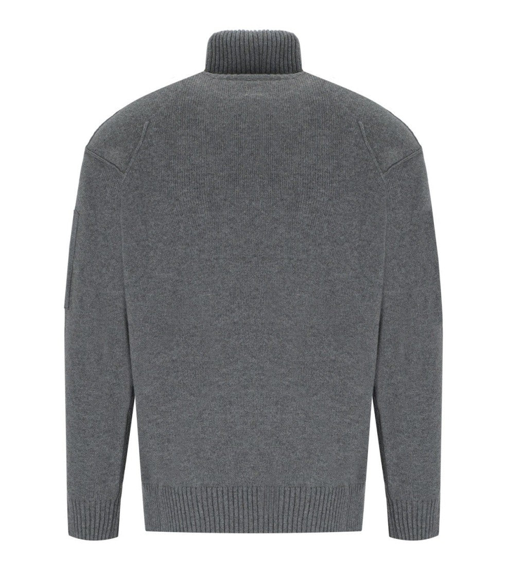 C.P. Company Grs Gunmetal Turtleneck Sweater