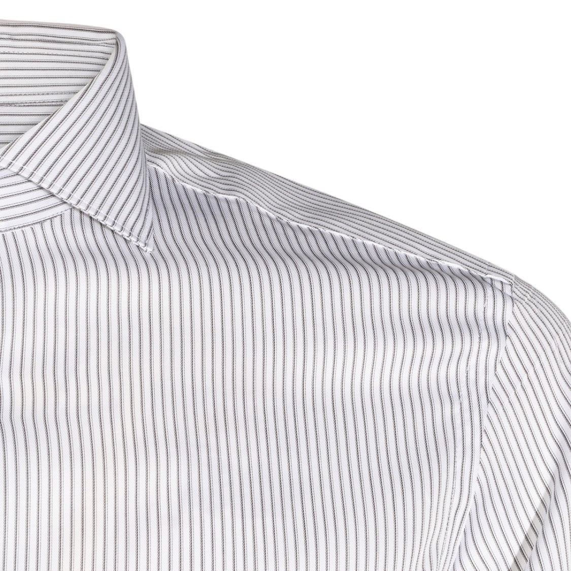 Canali Long-Sleeve Striped Tailored Shirt