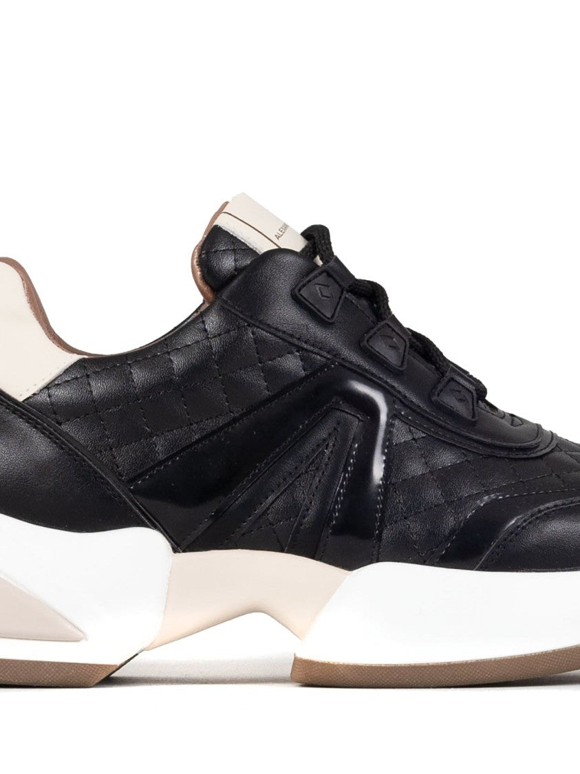 Alexander Smith Quilted Black Casual Trainers