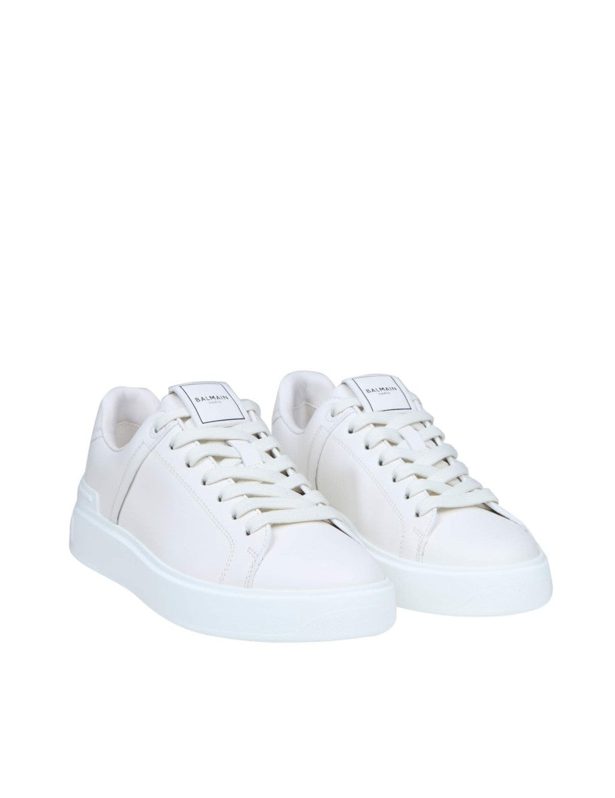 Balmain B Court White Leather Sneakers