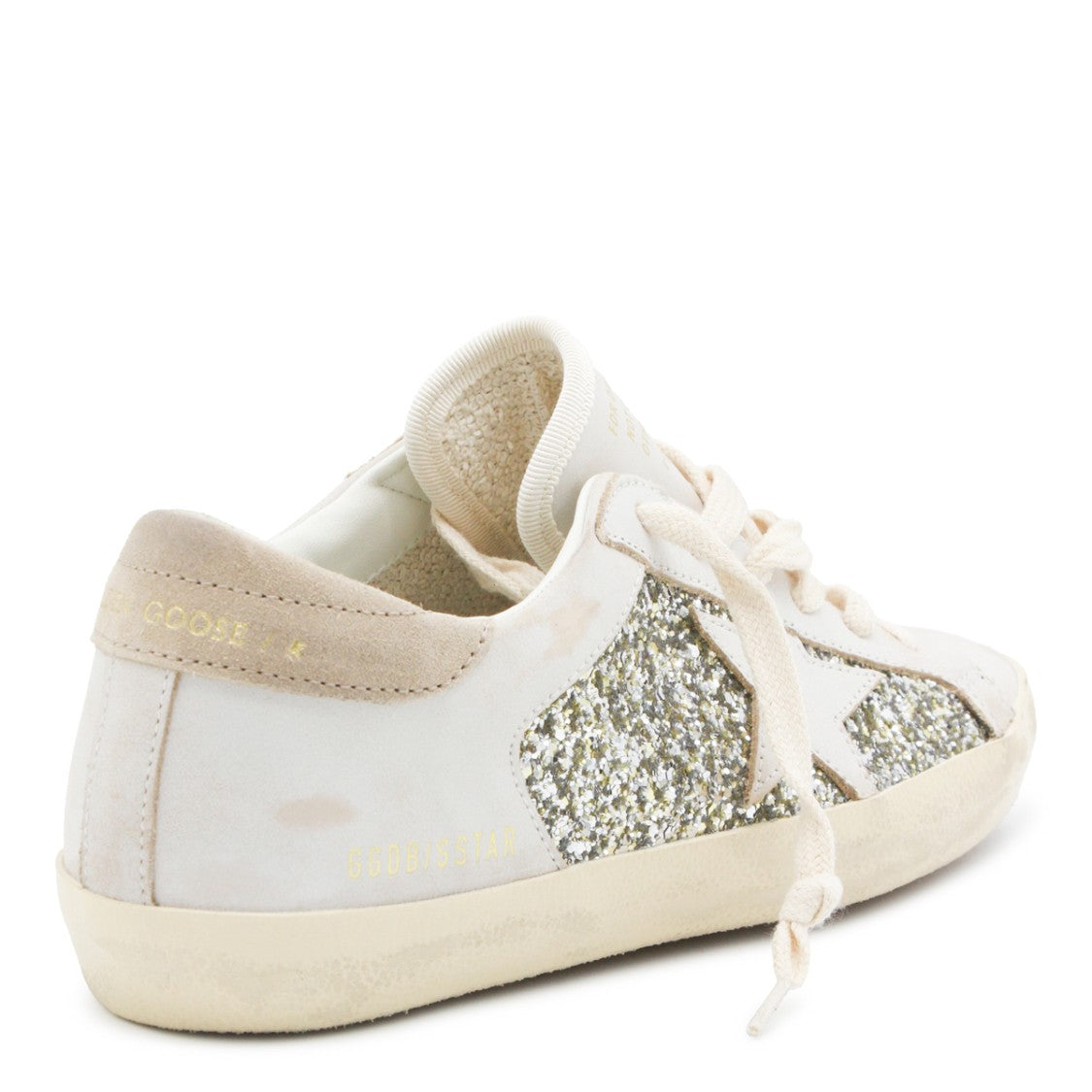 Golden Goose White Leather Platinum Star Sneakers