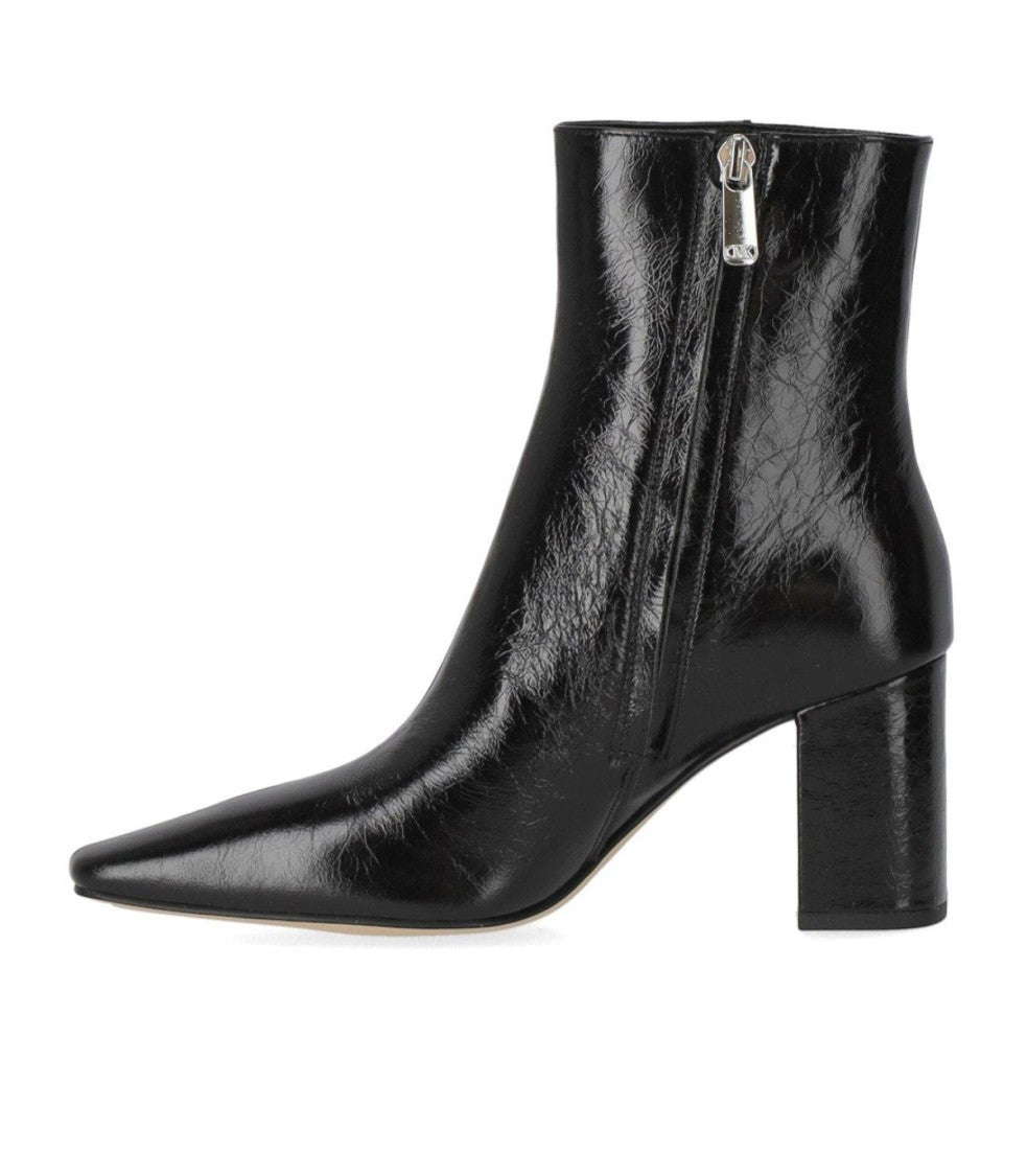 Michael Kors Elise Black Heeled Ankle Boot