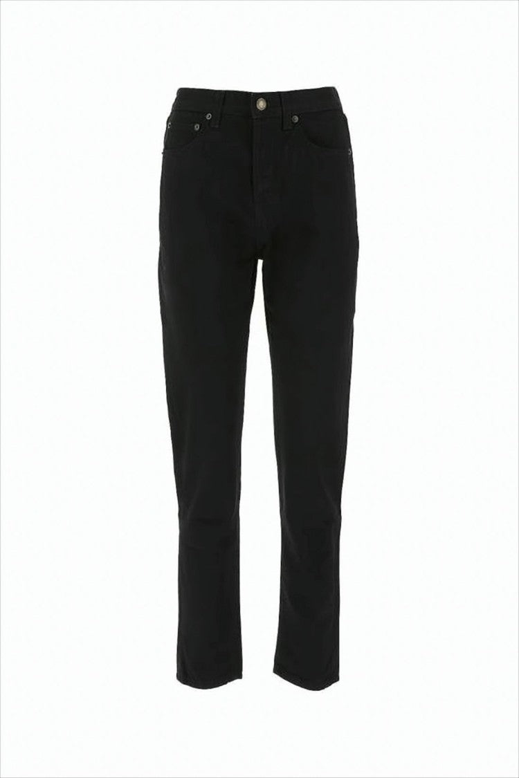 Saint Laurent Classic Black Denim Pants With Tailored Fit