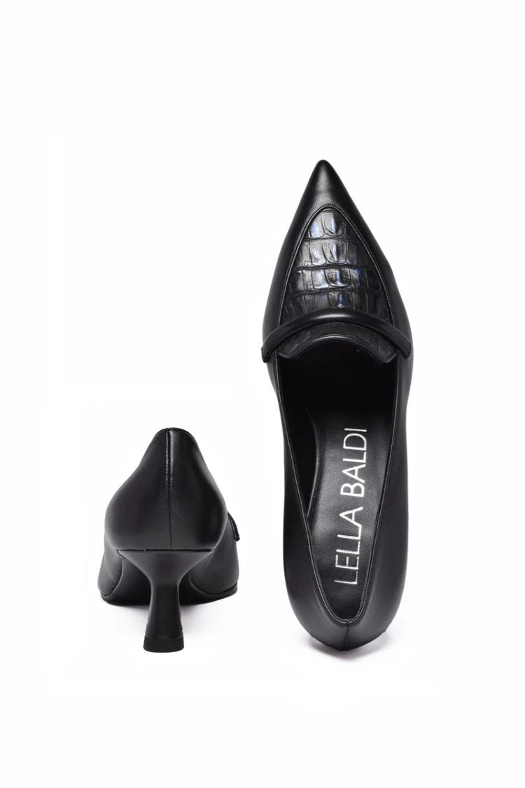 Lella Baldi Pointed Toe Pumps With Sculpted Heel
