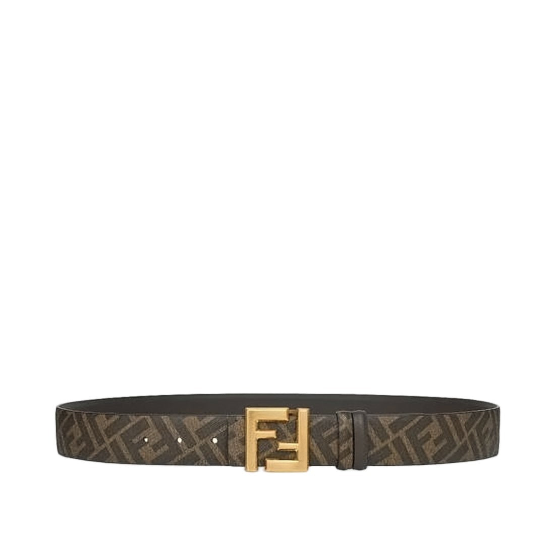 Fendi Reversible Calf Leather Belt With Signature Monogram