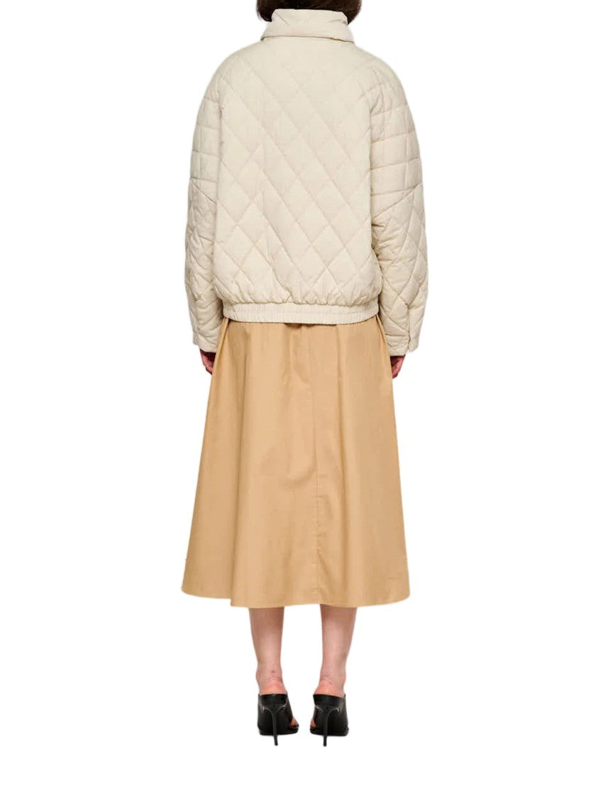 Oof Wear Shiny Nylon Quilted Cropped Puffer Jacket
