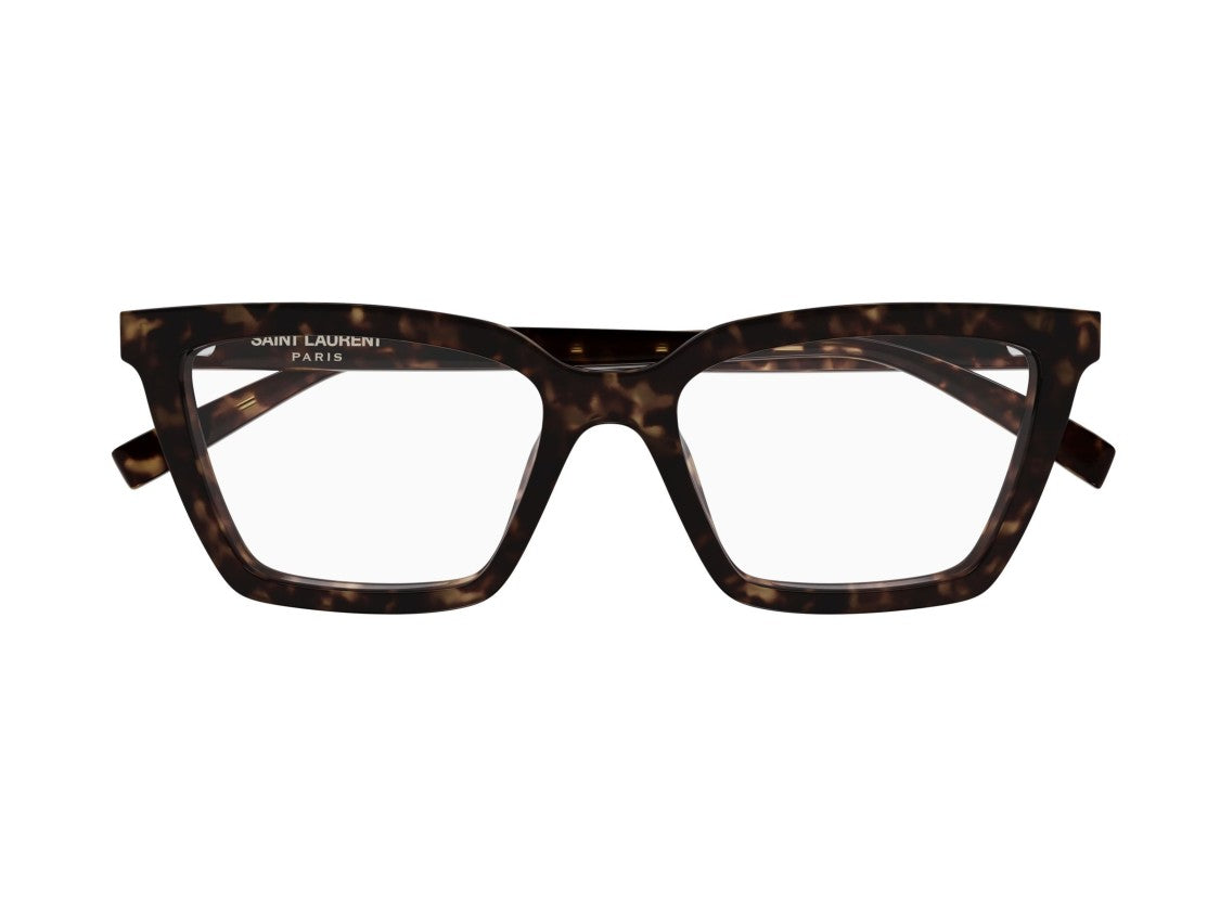 Saint Laurent Sl 912 Tortoiseshell Bold Oversized Square Eyeglasses