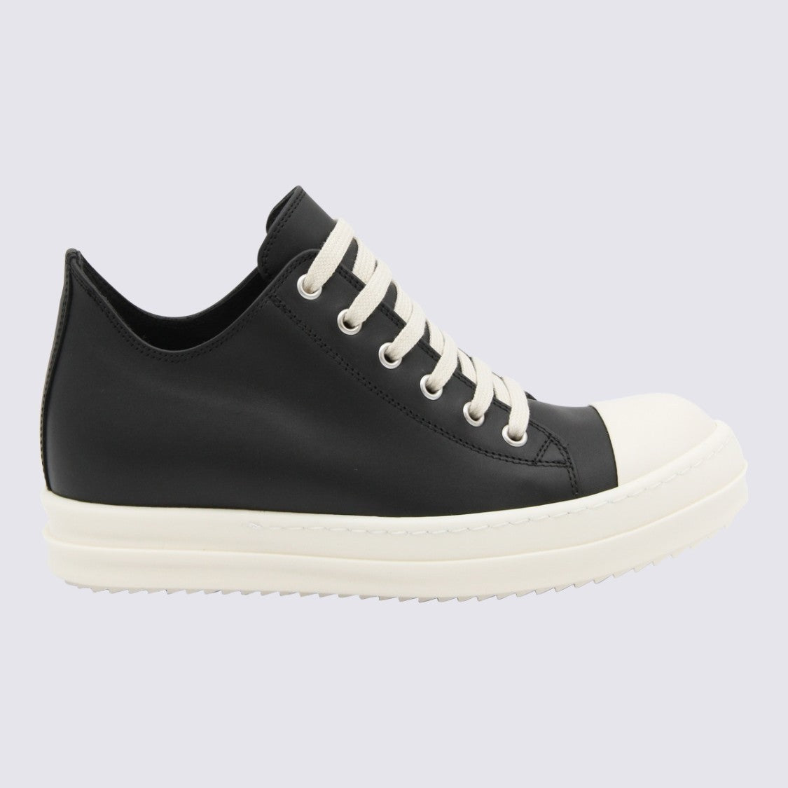 Rick Owens Low-Top Leather Sneakers