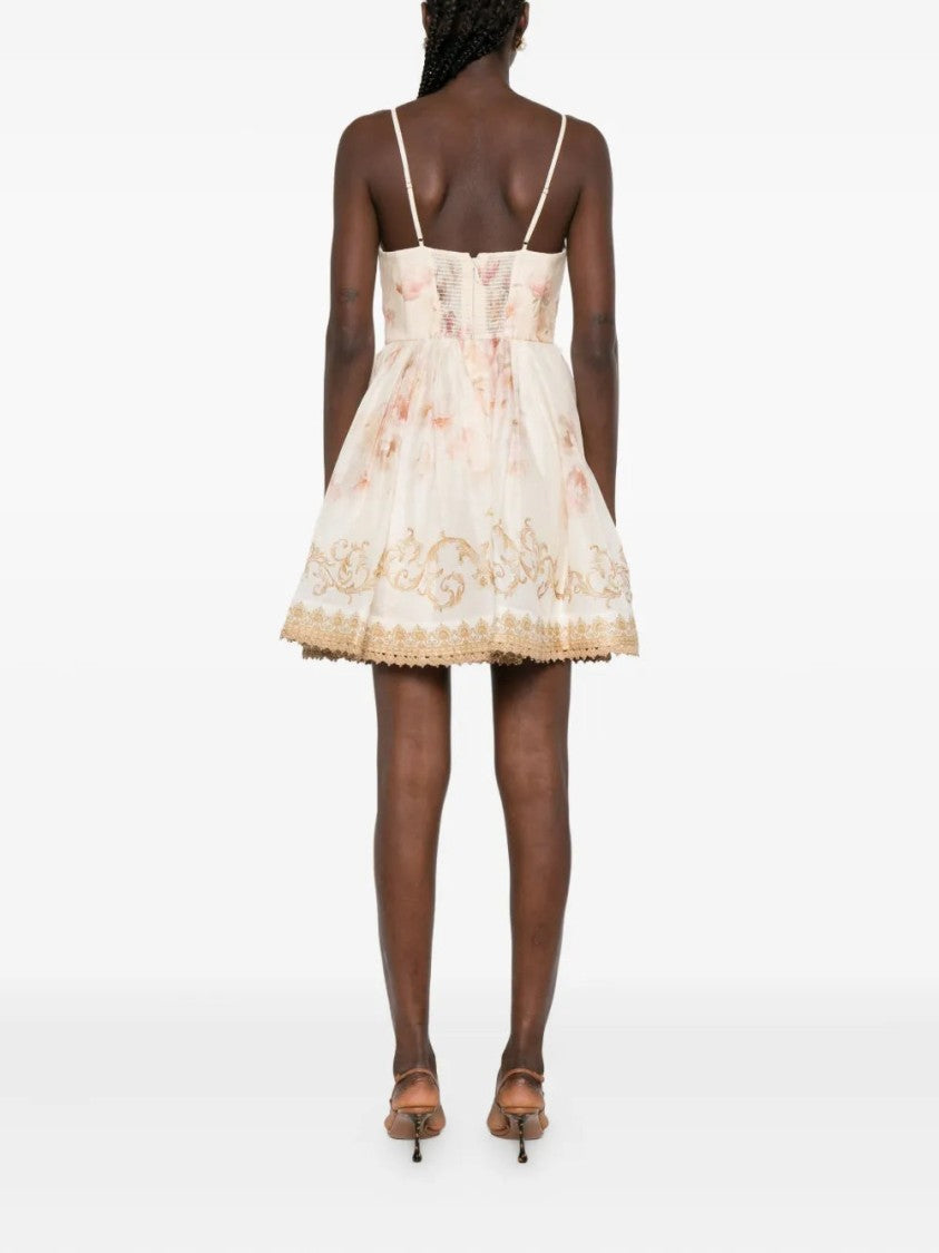 Zimmermann Hypnotic Trimmed Mini Dress
