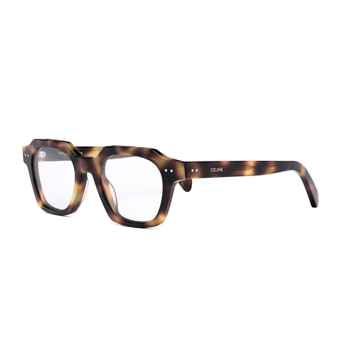 Celine Havana Cl50128i Thin Acetate Geometric Sunglasses