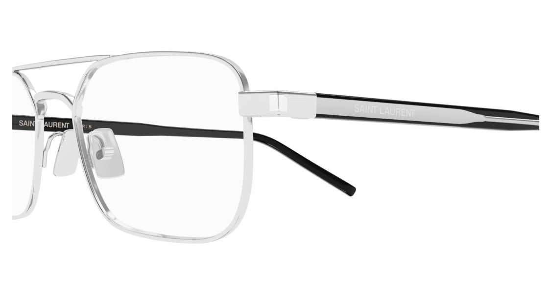 Saint Laurent Eyeglasses Saint Laurent Sl 780 001 Silver Crystal Transp 52/17/145