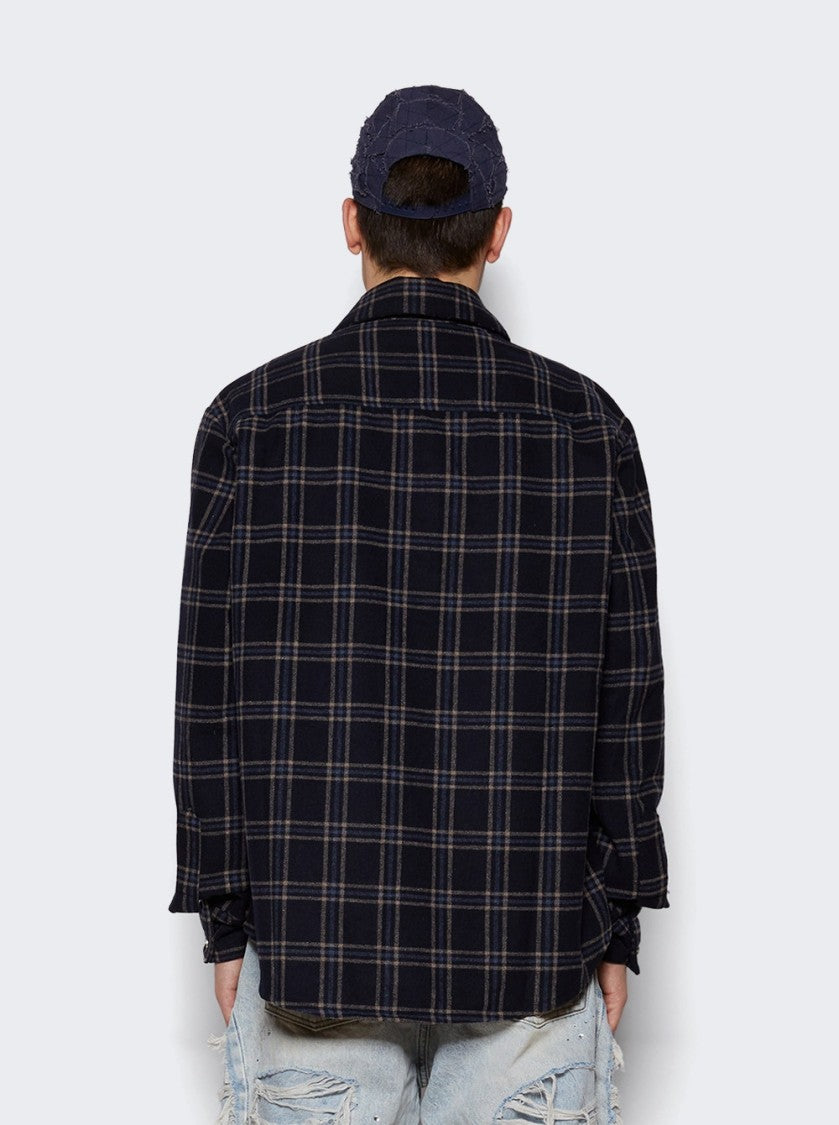 Who Decides War Heavy Duty Flannel Shirt Indigo
