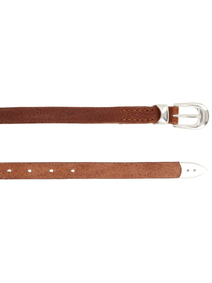 Our Legacy Textured Cow Leather Narrow Belt