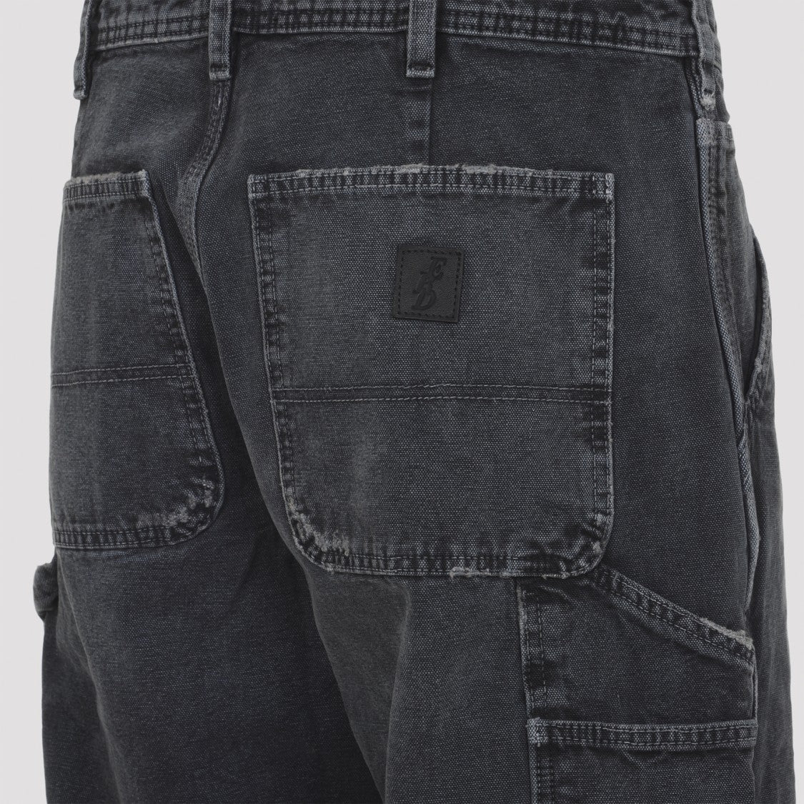 Enfants Riches Déprimés Relaxed Straight-Leg Trousers In Faded Black Cotton