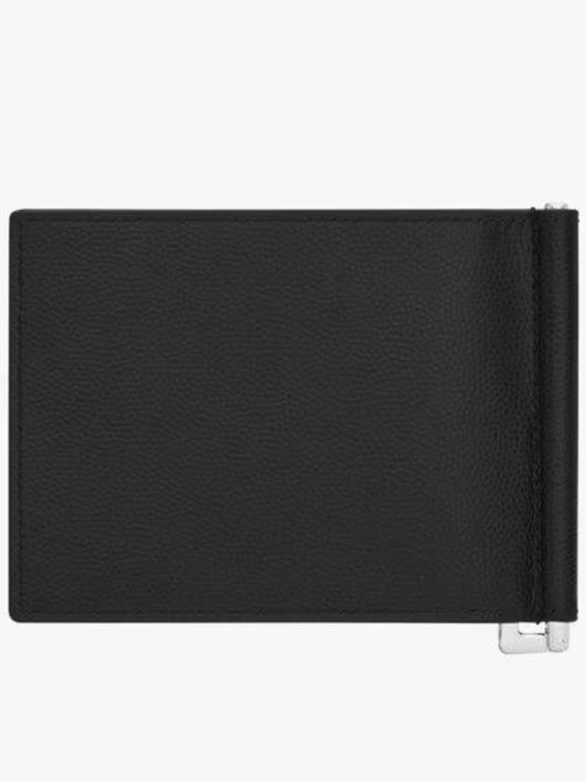 Saint Laurent Rectangular Textured Leather Wallet