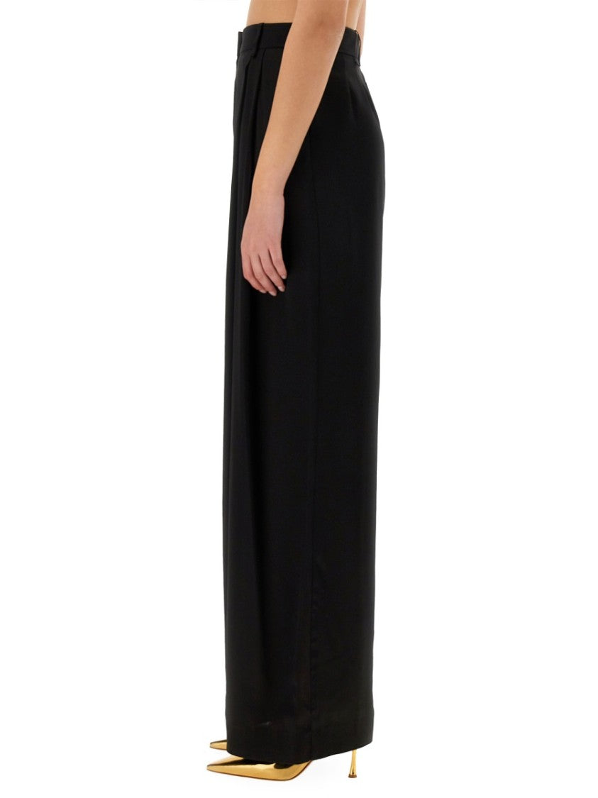 Nina Ricci Wide-Leg Pants With Pleat Detail