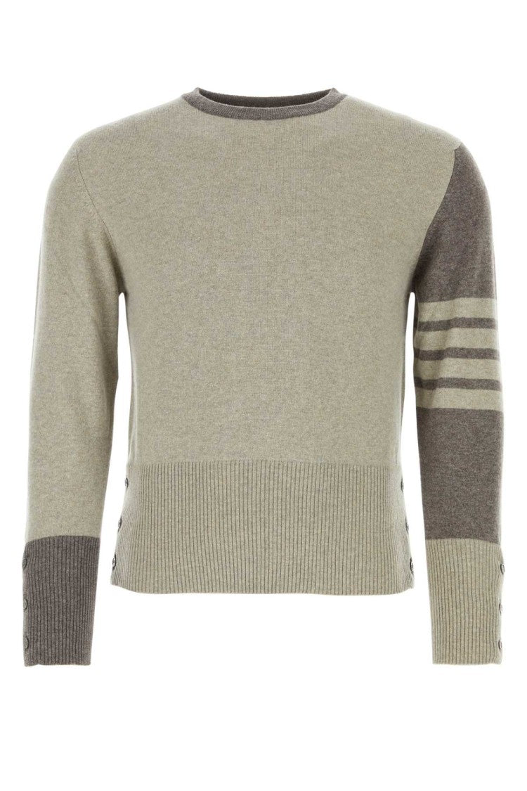 Thom Browne Two-Tone Cashmere Sweater