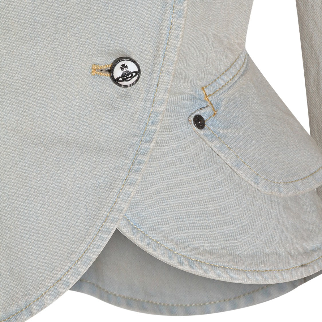 Vivienne Westwood Tailored Blue Jacket With Classic Collar