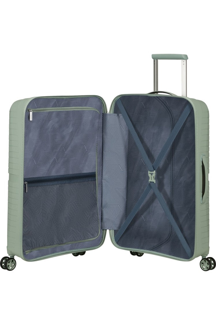 American Tourister Textured Hardside Trolley Suitcase Tsa Lock