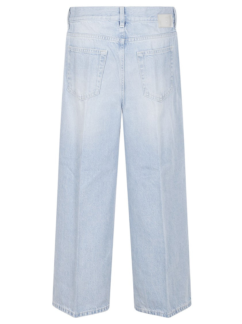 Pt Torino Rita Wide-Leg Light Blue Denim Jeans