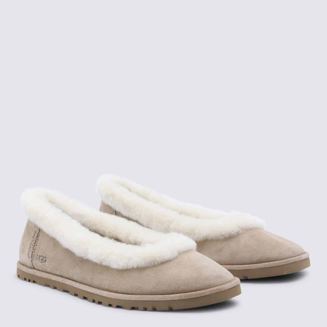 Ugg Beige Suede Flats