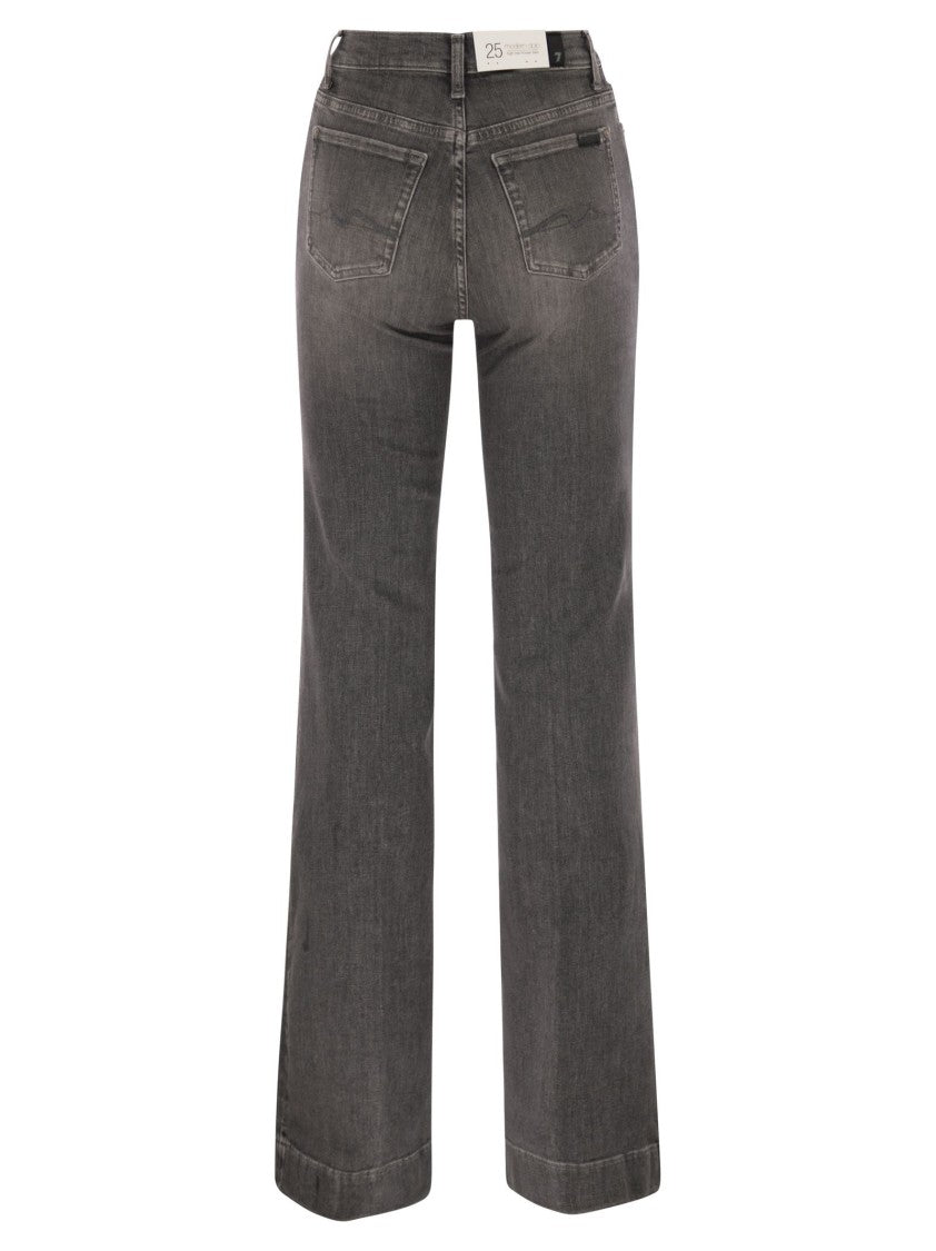 7 For All Mankind High-Waist Flared Jeans With Classic Five-Pocket Design