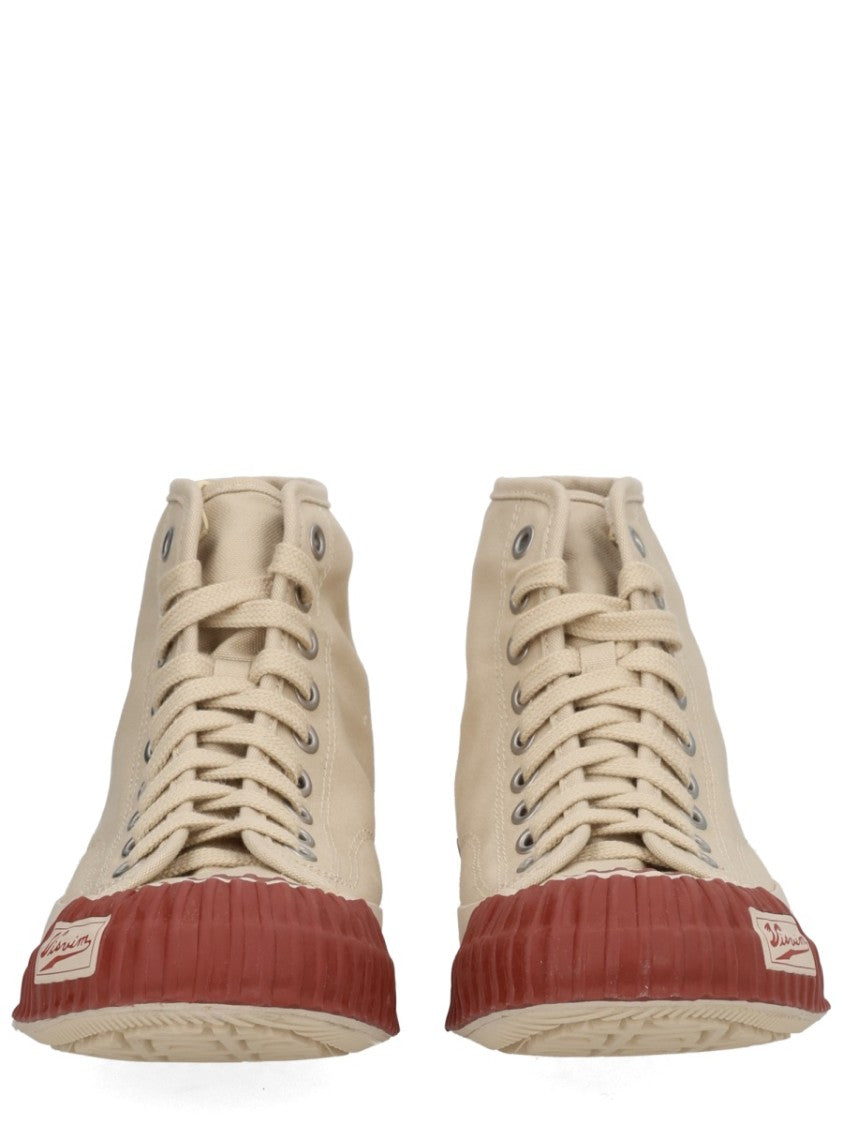 Visvim Beige Skagway Hi Cotton Sneakers