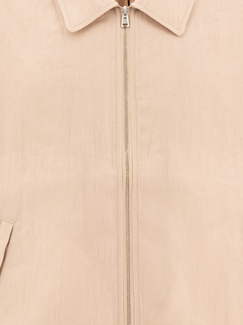 Stussy Beige Casual Overshirt With Classic Collar