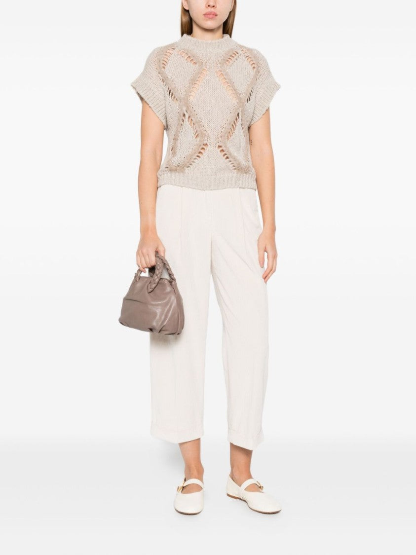 Antonelli Chunky Knit Beige Sweater