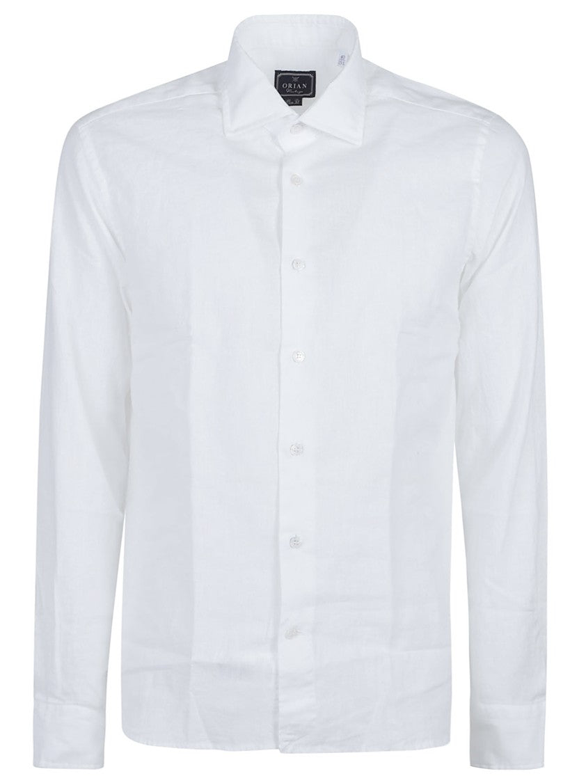 Orian Long Sleeve Slim Linen Blend Shirt
