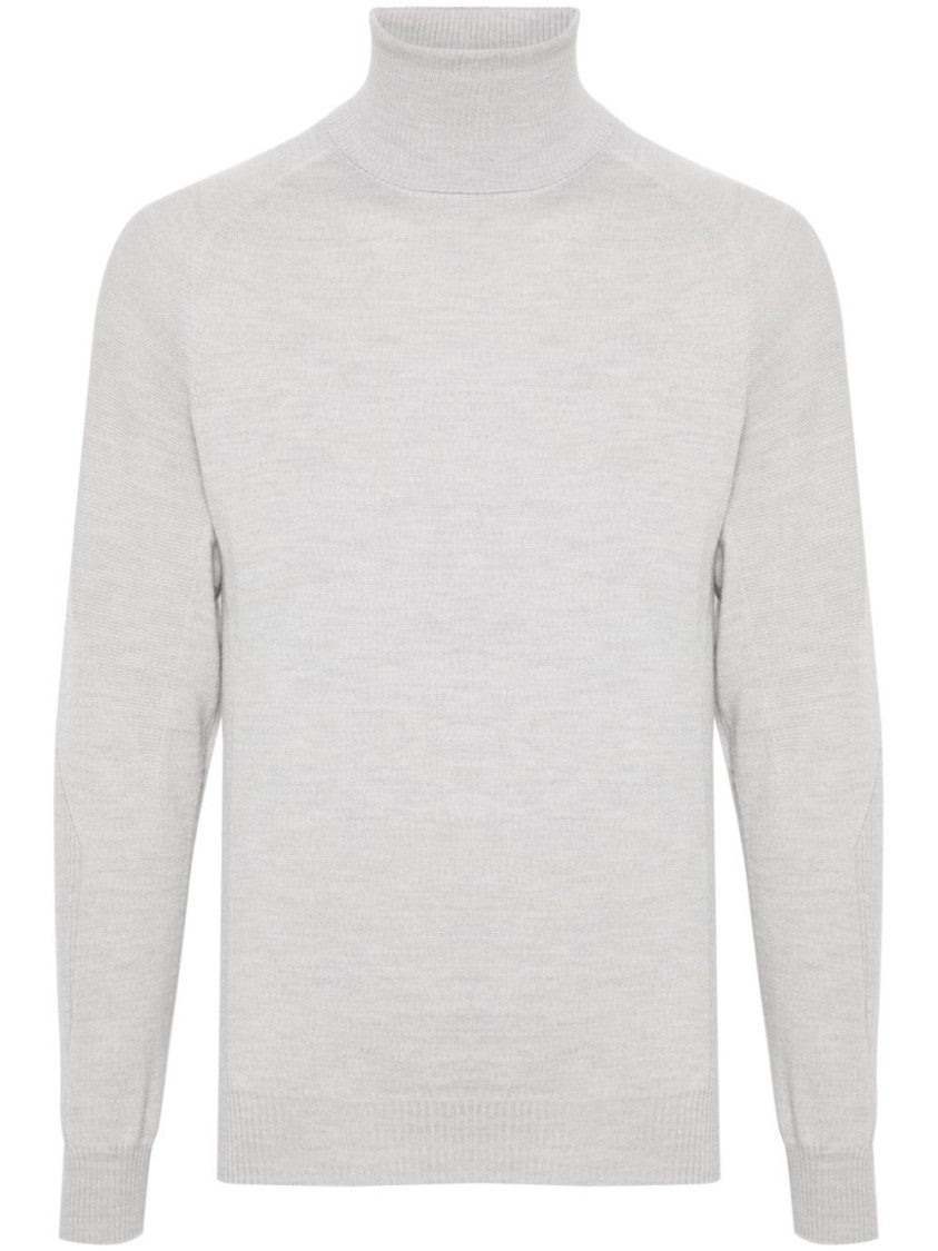 Sease Classic Turtle-Neck Sweater With Ribbed Detailing