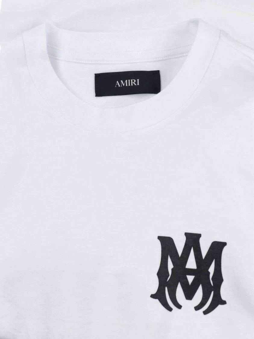 Amiri White Ma Core Logo Cotton T-Shirt