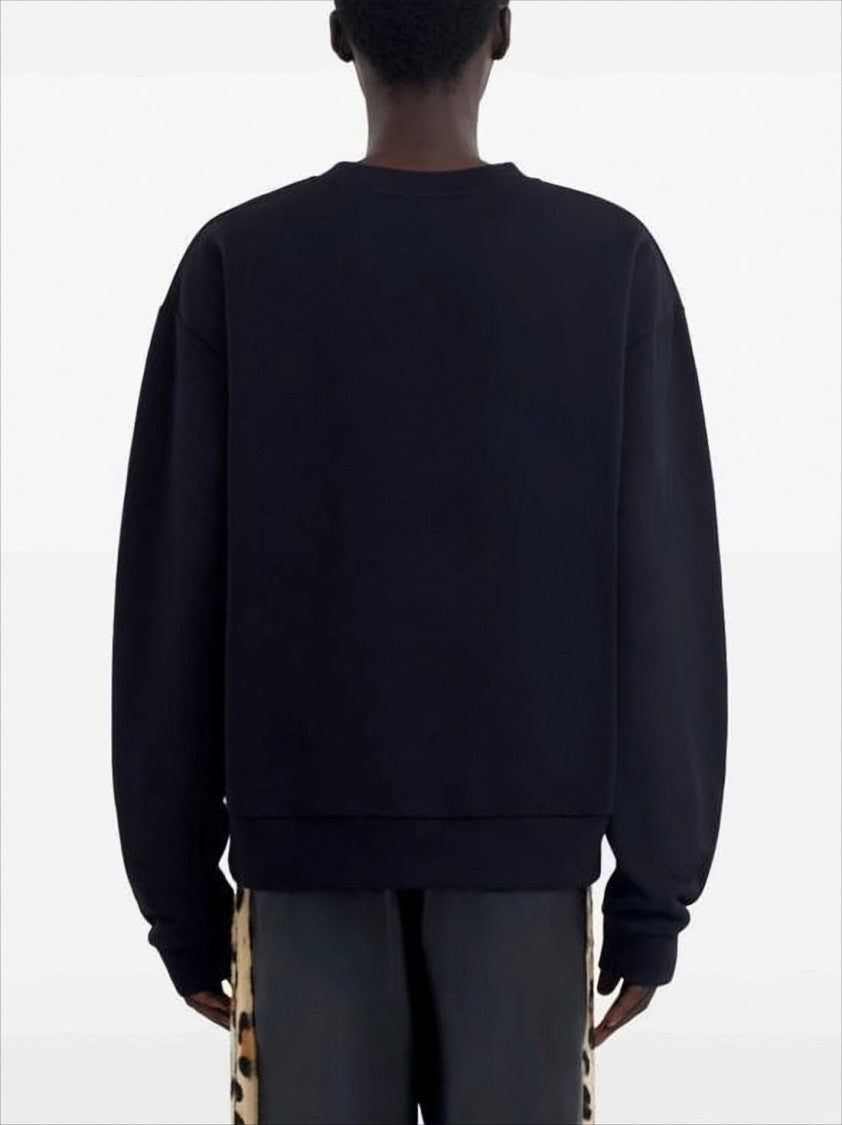Marni Textured Logo Long-Sleeve Sweatshirt