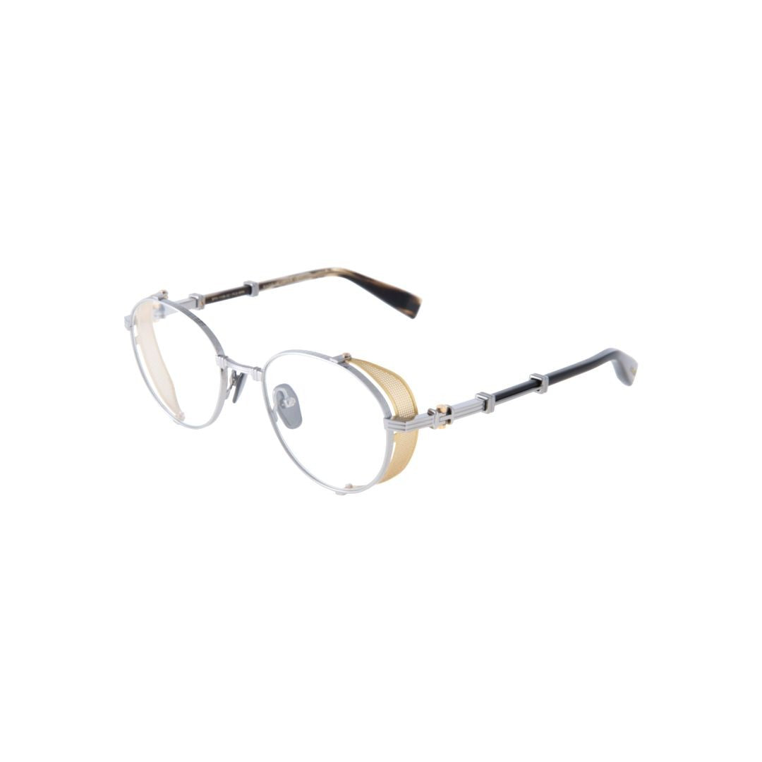 Balmain Brigade - I Round Silver Metal Frame Eyeglasses