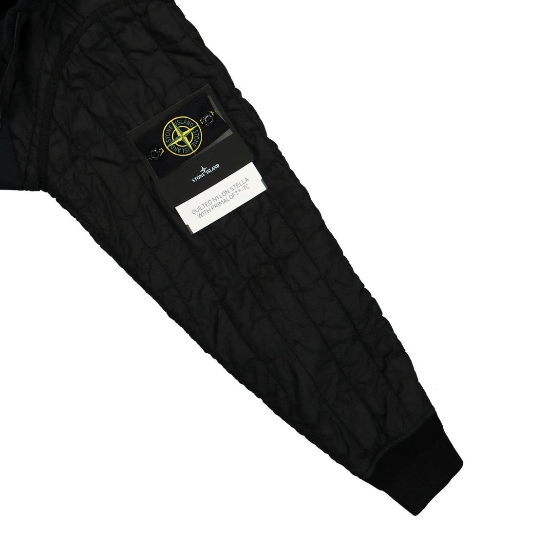 Stone Island Quilted Black Hooded Jacket