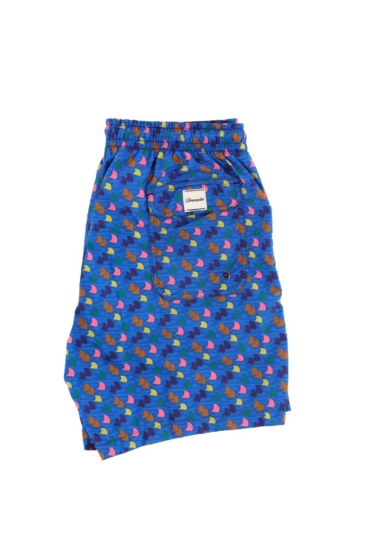 Drumohr Sailboat Print Quick-Dry Swim Shorts