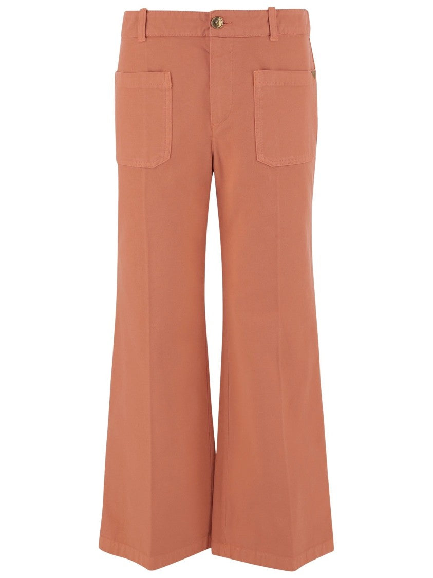 Chloé Cotton Cropped Pants