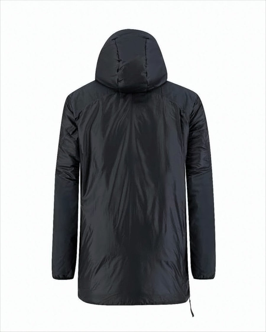 Lundhags Minimalist Black Casual Jacket With High Collar