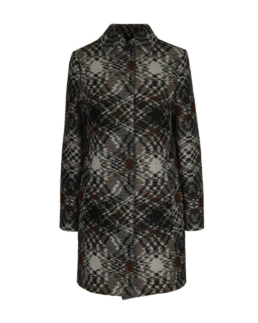 Missoni Black/Brown Jacquard Coat