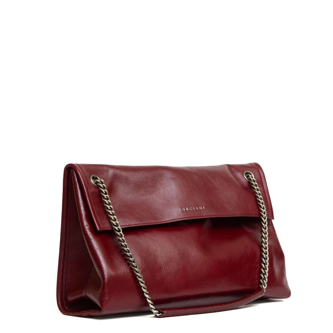 Orciani Venus M Gotham Handbag In Rich Bordeaux