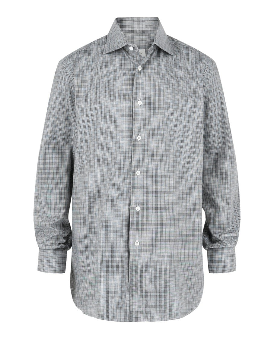 Brioni Plaid Button-Up Shirt