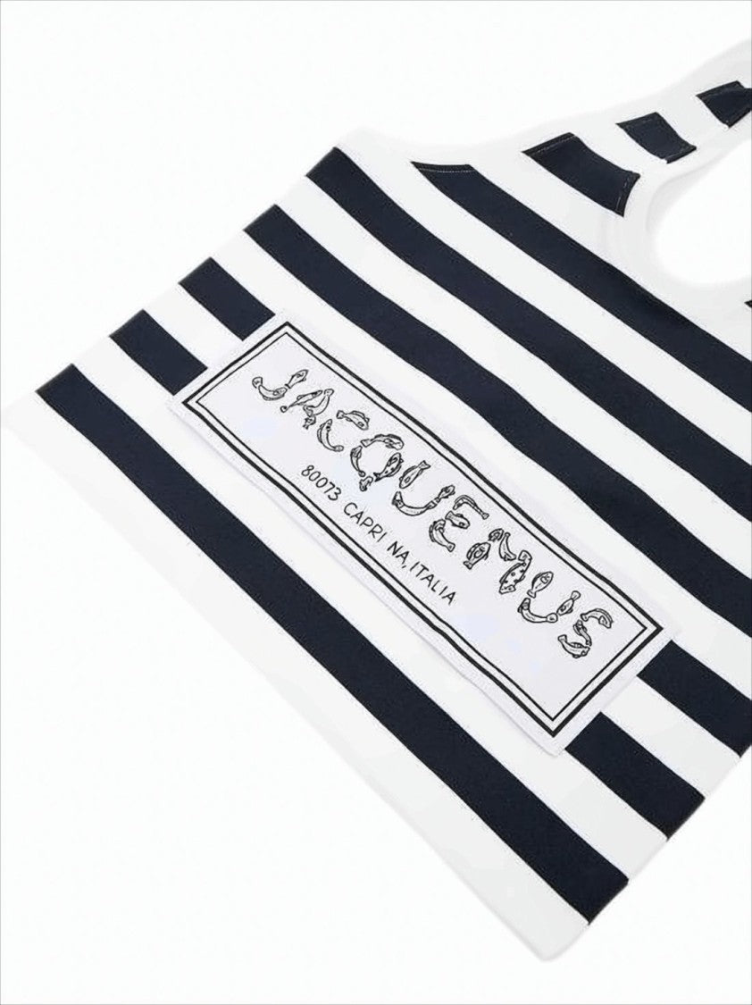 Jacquemus Rectangular Tote Bag With Bold Striped Pattern