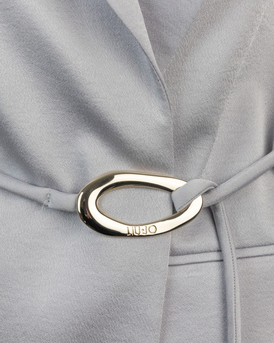Liu Jo Grey Blazer With Belt