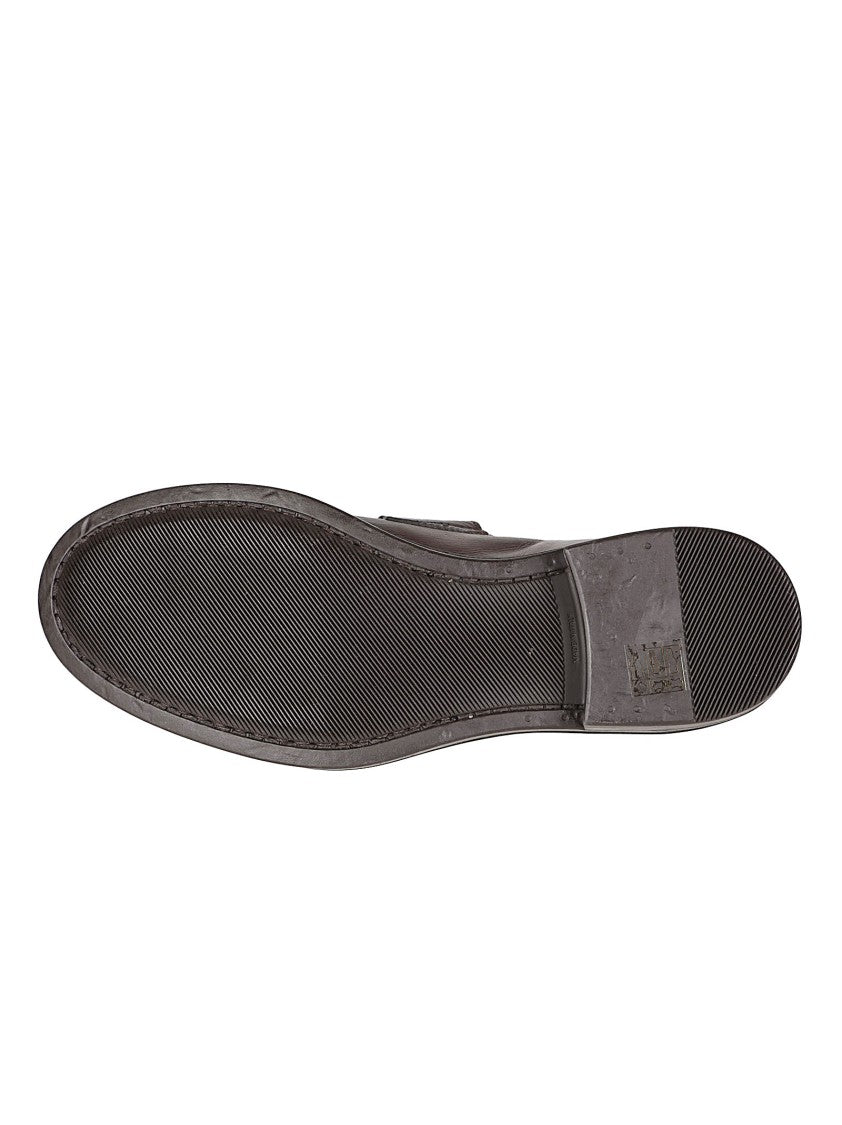 Moma Penny Strap Suede Loafers With Polished Silhouette