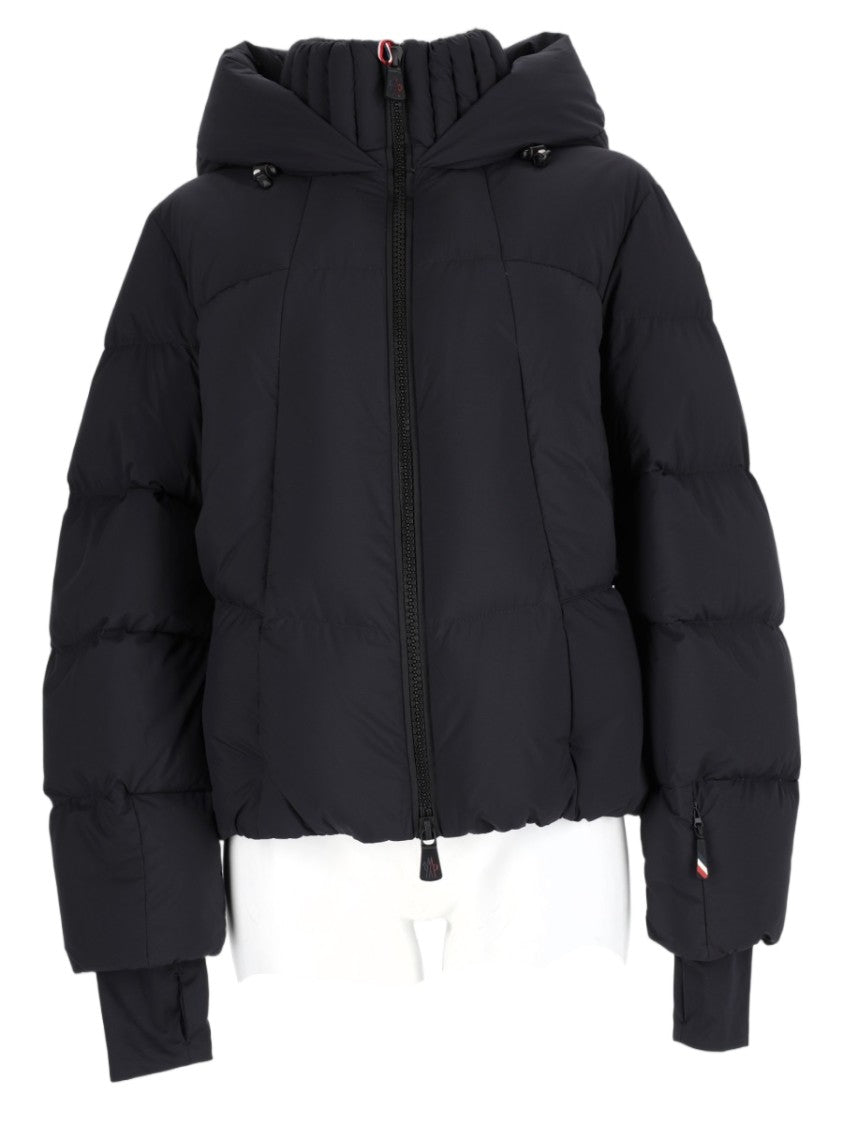 Moncler Grenoble Black Padded Short Hooded Nylon Jacket