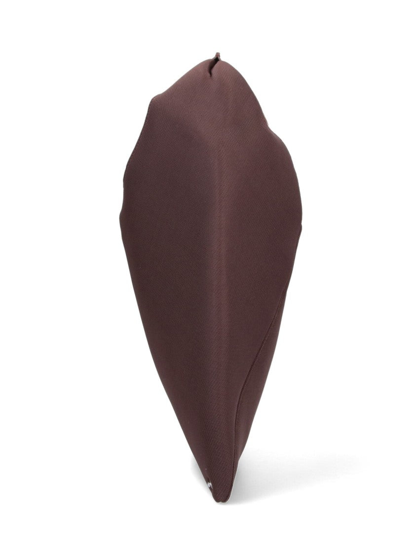 Mm6 By Maison Margiela Structured Brown Handbag With Minimalist Design