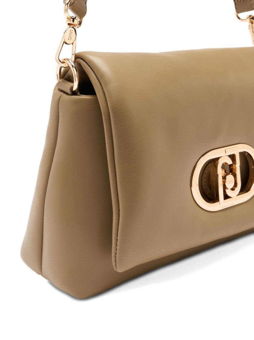 Liu Jo Tan Nappa-Effect Braided Shoulder Bag