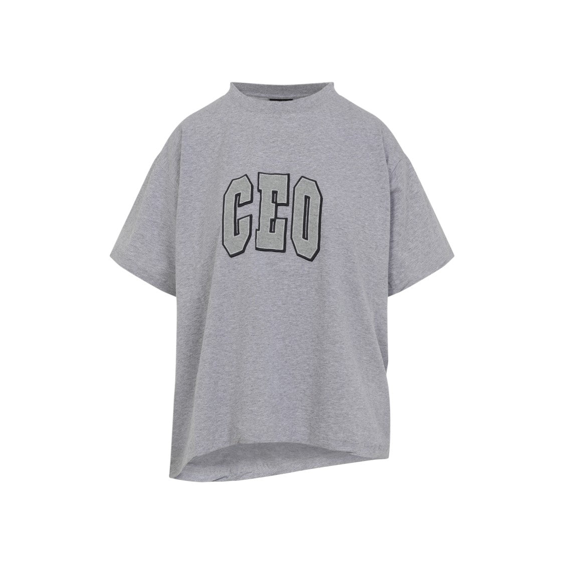 Balenciaga Grey Cotton T-Shirt