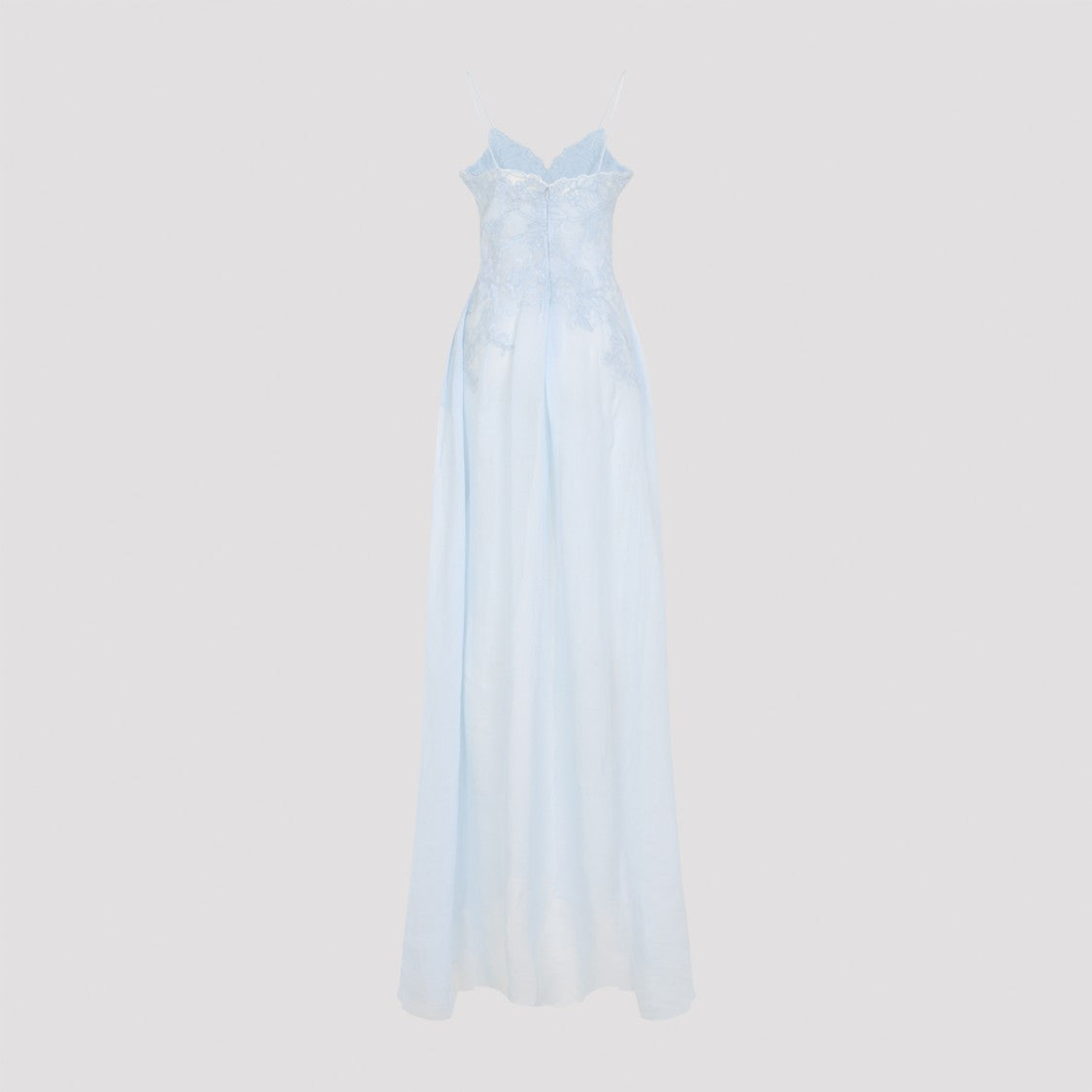 Ermanno Scervino Blue Ramie Dress